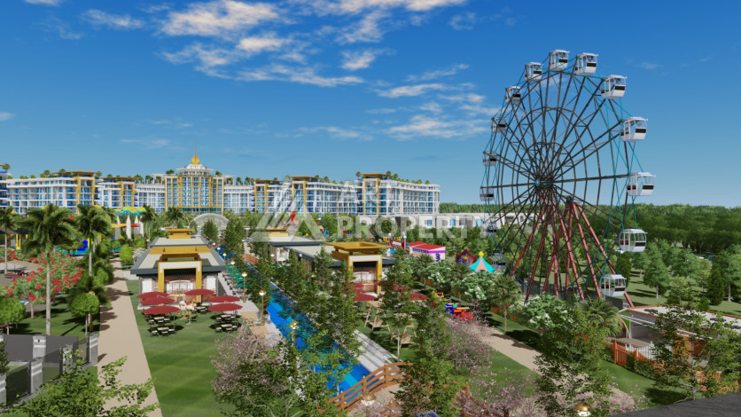 Квартира 1+1 грандиозном проекте на этапе строительства в районе Тюрклер! - Ракурс 36