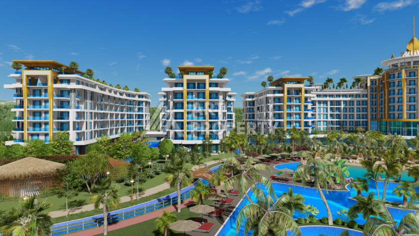 Квартира 1+1 грандиозном проекте на этапе строительства в районе Тюрклер! - Ракурс 37