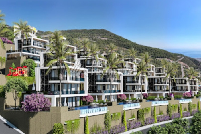 Элитный проект вилл планировки 3+1, 4+1 в районе Бекташ, Аланья - Ракурс 4