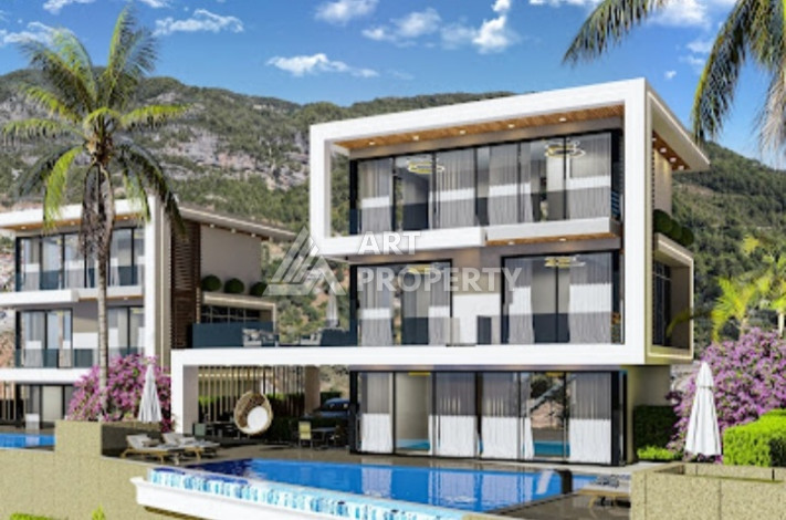 Элитный проект вилл планировки 3+1, 4+1 в районе Бекташ, Аланья - Ракурс 6