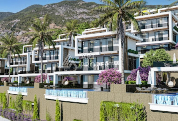 Элитный проект вилл планировки 3+1, 4+1 в районе Бекташ, Аланья - Ракурс 7