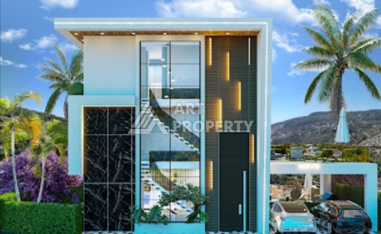 Элитный проект вилл планировки 3+1, 4+1 в районе Бекташ, Аланья - Ракурс 9