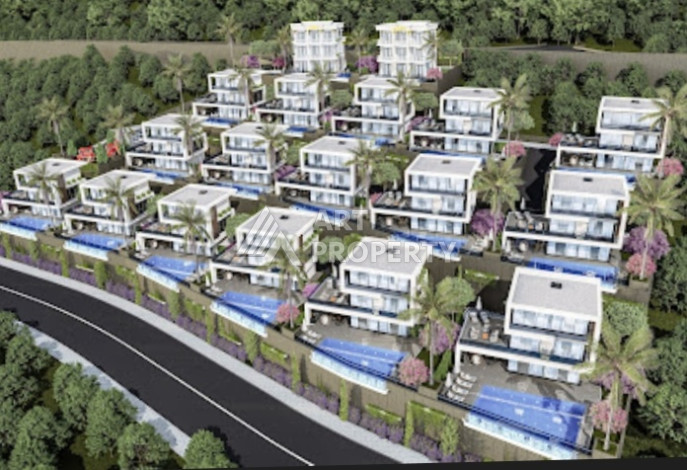 Элитный проект вилл планировки 3+1, 4+1 в районе Бекташ, Аланья - Ракурс 10