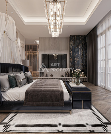 Элитный проект вилл планировки 3+1, 4+1 в районе Бекташ, Аланья - Ракурс 12