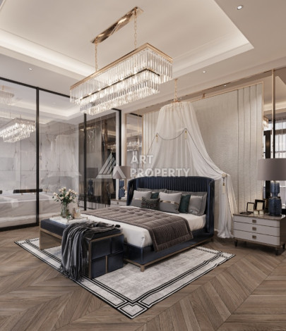 Элитный проект вилл планировки 3+1, 4+1 в районе Бекташ, Аланья - Ракурс 15