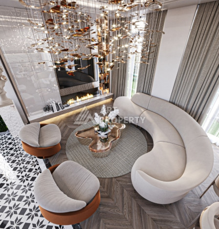 Элитный проект вилл планировки 3+1, 4+1 в районе Бекташ, Аланья - Ракурс 18