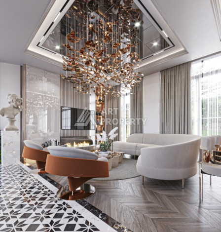 Элитный проект вилл планировки 3+1, 4+1 в районе Бекташ, Аланья - Ракурс 19