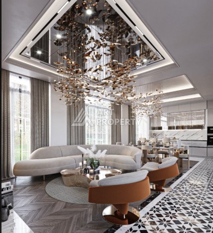 Элитный проект вилл планировки 3+1, 4+1 в районе Бекташ, Аланья - Ракурс 20