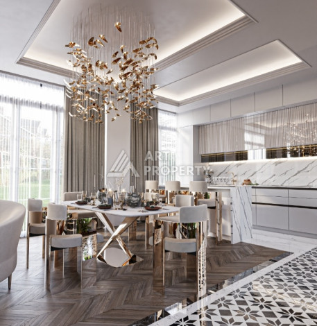 Элитный проект вилл планировки 3+1, 4+1 в районе Бекташ, Аланья - Ракурс 21