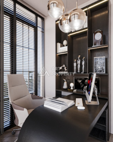 Элитный проект вилл планировки 3+1, 4+1 в районе Бекташ, Аланья - Ракурс 23