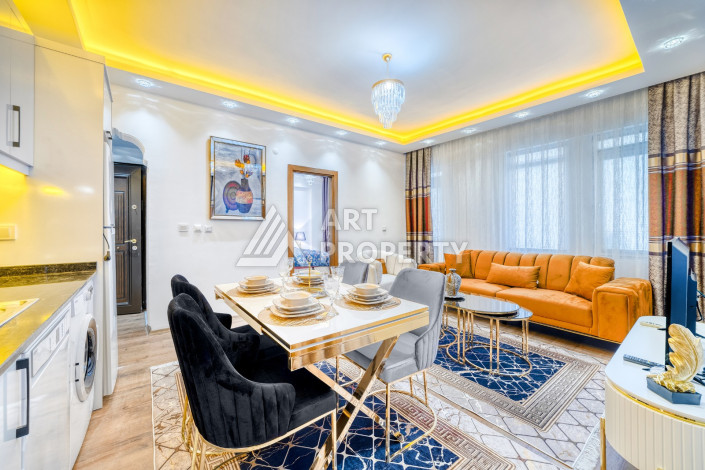 Меблированные апартаменты 1+1 на первой береговой линии в центре Аланьи - Ракурс 2