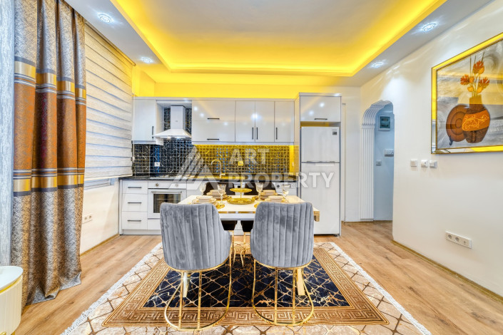 Меблированные апартаменты 1+1 на первой береговой линии в центре Аланьи - Ракурс 3