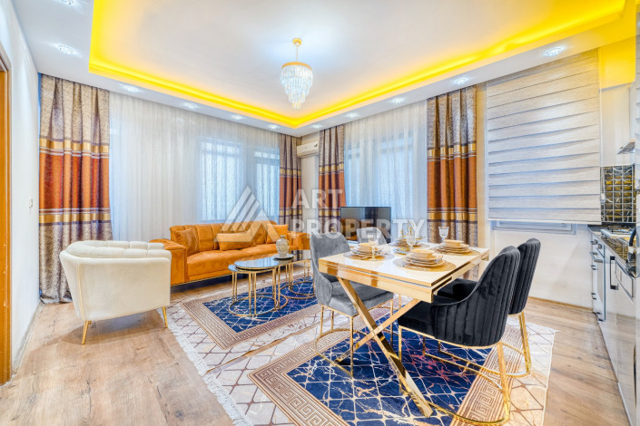 Меблированные апартаменты 1+1 на первой береговой линии в центре Аланьи - Ракурс 10