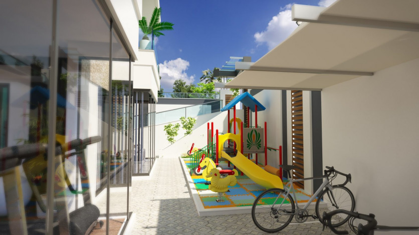 Двухуровневая квартира 3+1 в новом доме в 350 метрах от Средиземного моря, Махмутлар, Аланья - Ракурс 8