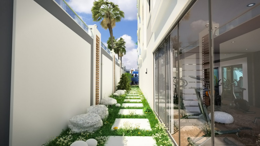 Двухуровневая квартира 3+1 в новом доме в 350 метрах от Средиземного моря, Махмутлар, Аланья - Ракурс 12