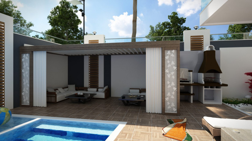 Двухуровневая квартира 3+1 в новом доме в 350 метрах от Средиземного моря, Махмутлар, Аланья - Ракурс 16