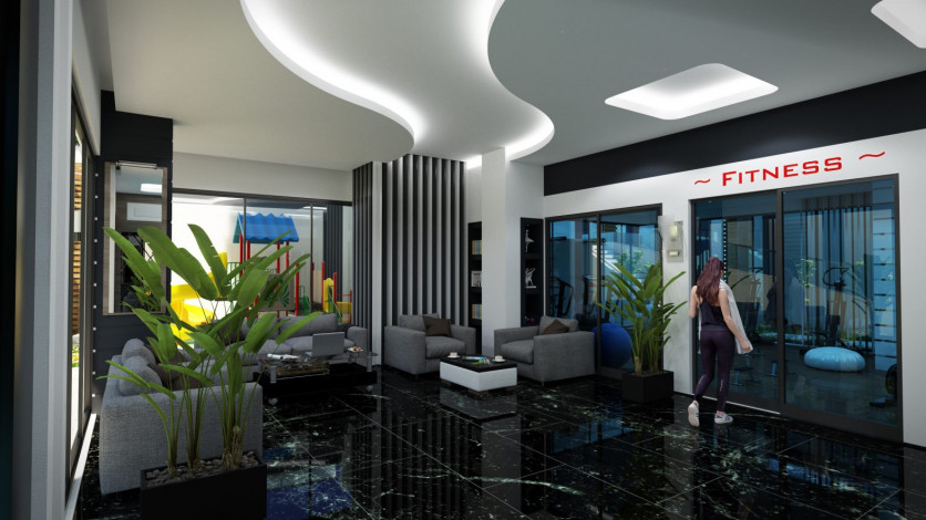 Двухуровневая квартира 3+1 в новом доме в 350 метрах от Средиземного моря, Махмутлар, Аланья - Ракурс 19