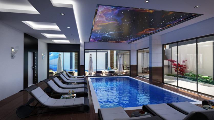 Двухуровневая квартира 3+1 в новом доме в 350 метрах от Средиземного моря, Махмутлар, Аланья - Ракурс 21