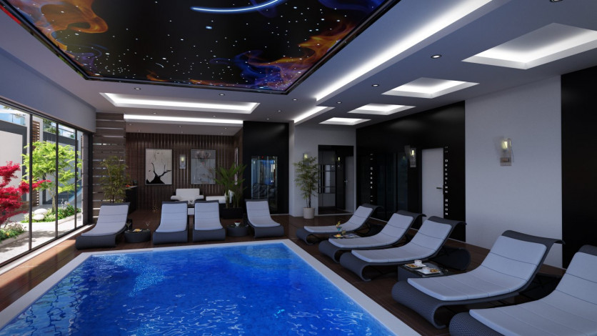 Двухуровневая квартира 3+1 в новом доме в 350 метрах от Средиземного моря, Махмутлар, Аланья - Ракурс 23