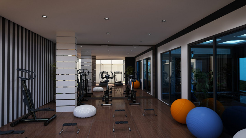 Двухуровневая квартира 3+1 в новом доме в 350 метрах от Средиземного моря, Махмутлар, Аланья - Ракурс 28