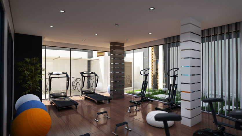 Двухуровневая квартира 3+1 в новом доме в 350 метрах от Средиземного моря, Махмутлар, Аланья - Ракурс 29