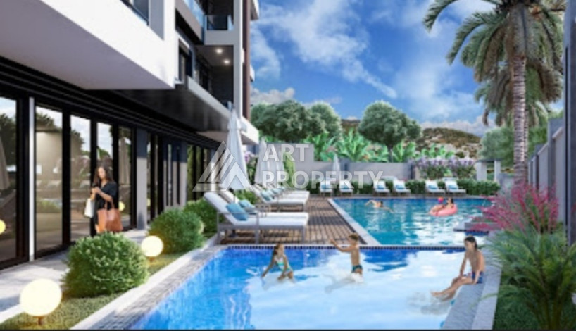 Новый проект уютного жилого комплекса с инфраструктурой в районе Джикджилли - Ракурс 3