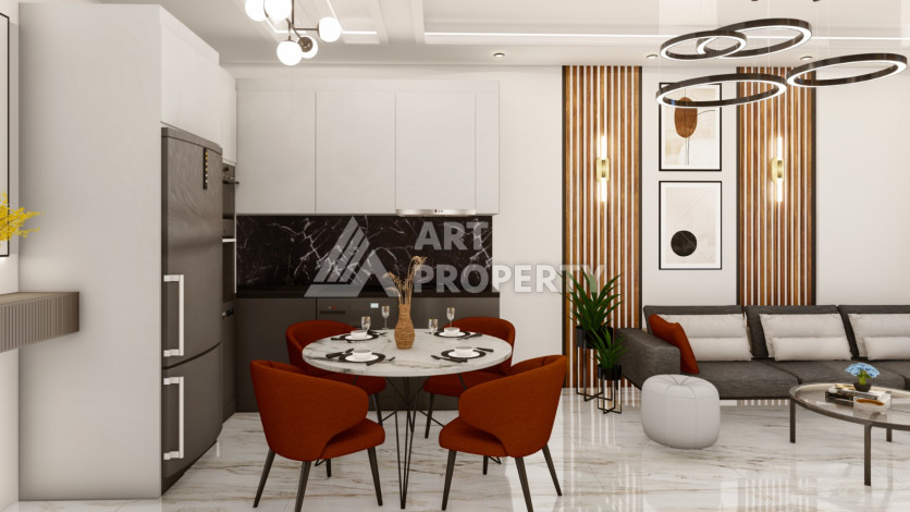 Новый проект уютного жилого комплекса с инфраструктурой в районе Джикджилли - Ракурс 14