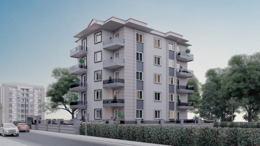 Инвестиционный проект на стадии строительства, в районе Махмутлар, Алания - Ракурс 2