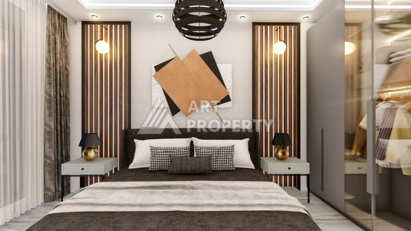 Новый проект уютного жилого комплекса с инфраструктурой в районе Джикджилли - Ракурс 17