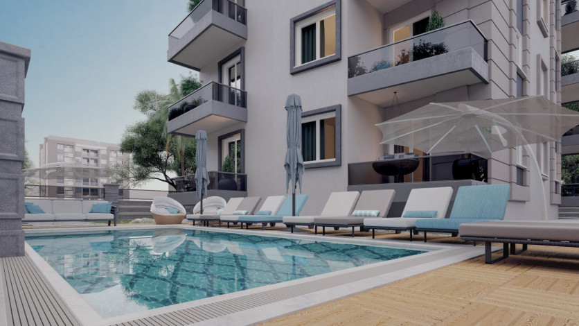 Инвестиционный проект на стадии строительства, в районе Махмутлар, Алания - Ракурс 4