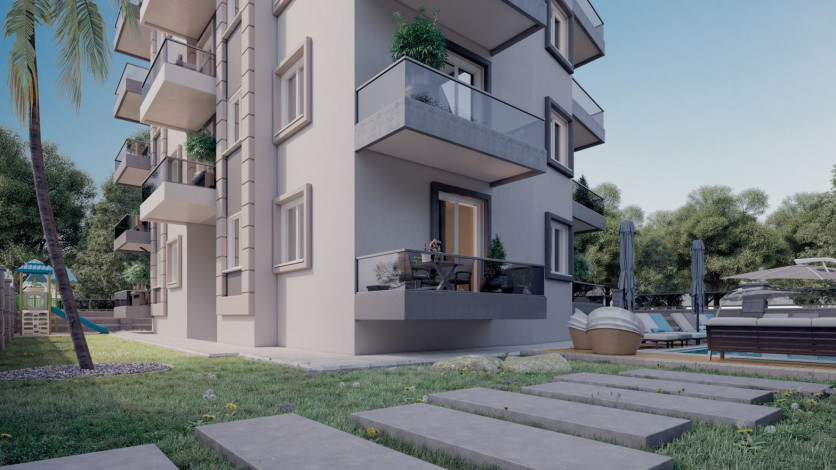 Инвестиционный проект на стадии строительства, в районе Махмутлар, Алания - Ракурс 5