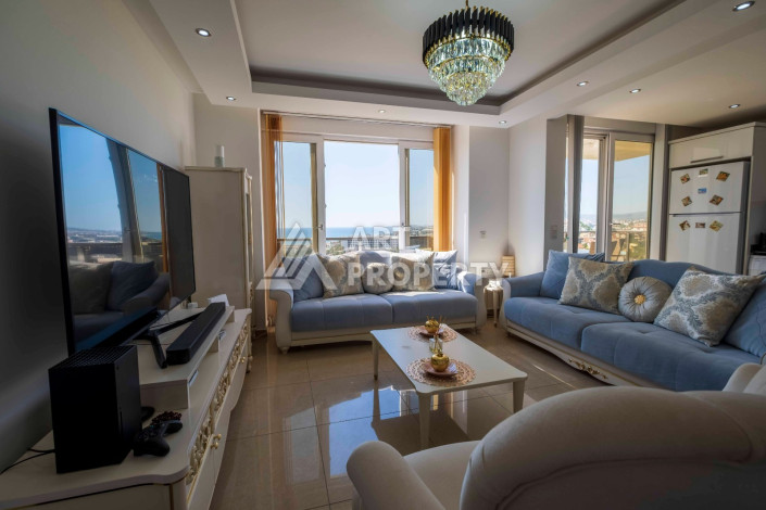 Шикарная  квартира 2+1 в Конаклы с видом на средиземное море - Ракурс 9