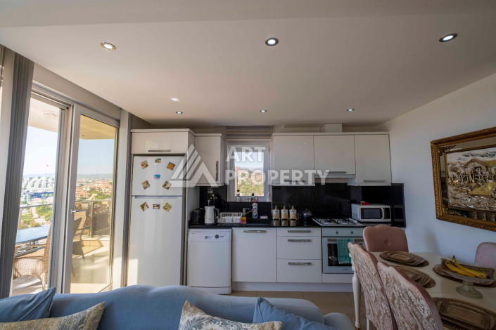 Шикарная  квартира 2+1 в Конаклы с видом на средиземное море - Ракурс 17