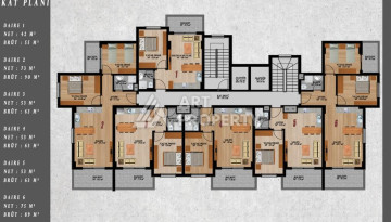 Квартира с планировкой 2+1  в перспективном районе Алании – Демирташ - Ракурс 11
