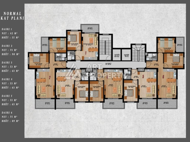 Квартира с планировкой 2+1  в перспективном районе Алании – Демирташ - Ракурс 10