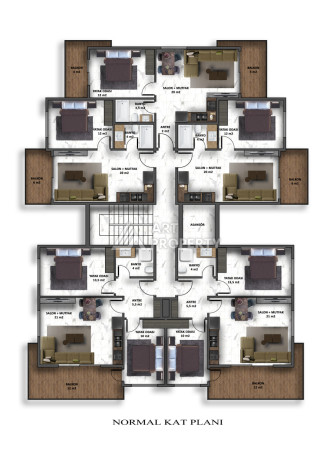Квартира в районе Оба на завершающим этапе строительства - Ракурс 9