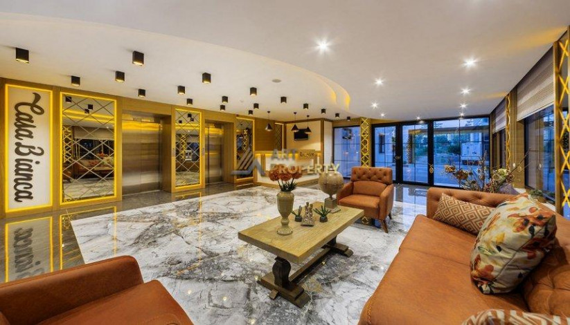 Двухуровневая квартира в шикарной рециденции, с 250 метрах от Средиземного моря, в районе Махмутлар, Алания, 123 м2 - Ракурс 2