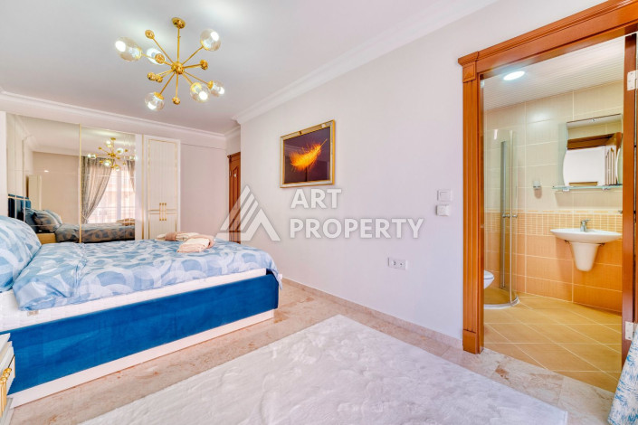 Просторная квартира в Махмутларе с видом на море, планировкой 2+1,120м2 - Ракурс 14