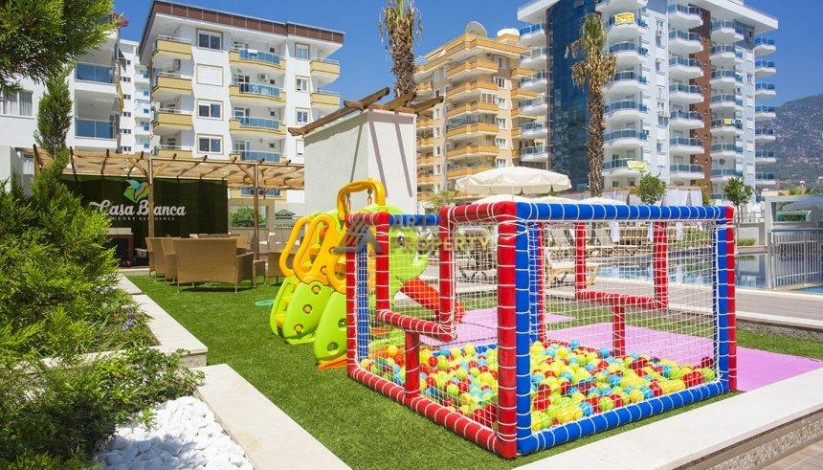 Двухуровневая квартира в шикарной рециденции, с 250 метрах от Средиземного моря, в районе Махмутлар, Алания, 123 м2 - Ракурс 7