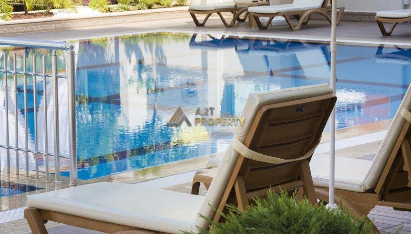 Двухуровневая квартира в шикарной рециденции, с 250 метрах от Средиземного моря, в районе Махмутлар, Алания, 123 м2 - Ракурс 11