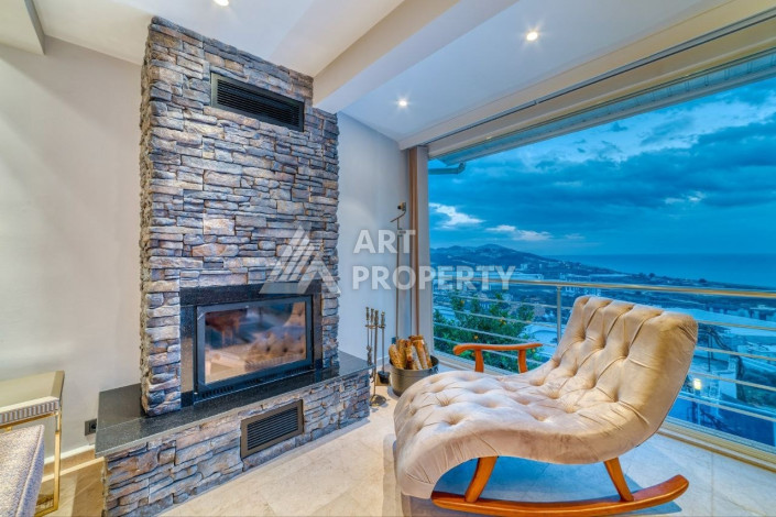 Видовая вилла 5+1 в районе Демирташ 300м2 - Ракурс 13