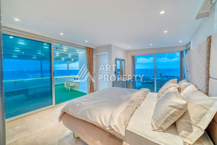 Видовая вилла 5+1 в районе Демирташ 300м2 - Ракурс 35