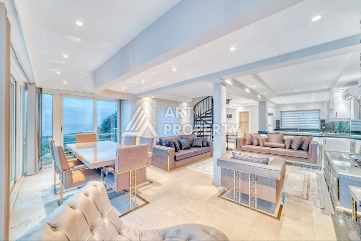 Видовая вилла 5+1 в районе Демирташ 300м2 - Ракурс 45