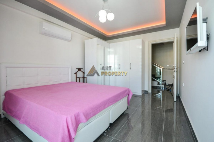 Двухуровневая квартира в шикарной рециденции, с 250 метрах от Средиземного моря, в районе Махмутлар, Алания, 123 м2 - Ракурс 20