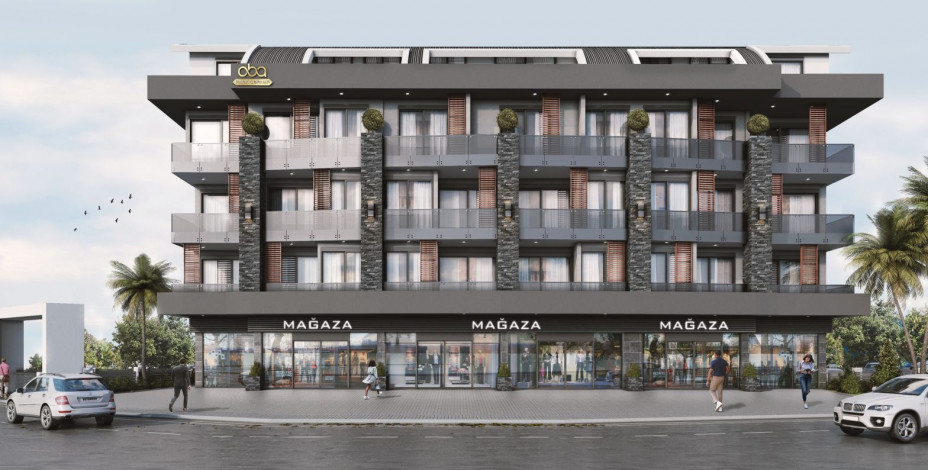 Новый инвестиционный проект на стадии строительства в районе Оба, Алания - Ракурс 3