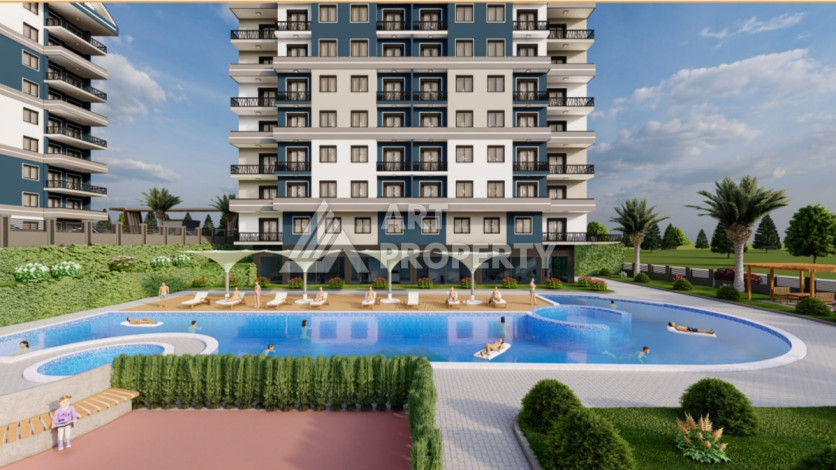 Выгодный инвестиционный проект – резиденция с развитой инфраструктурой в районе Паяллар, Алания - Ракурс 7