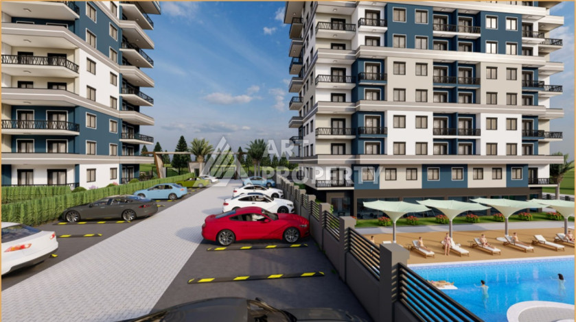 Выгодный инвестиционный проект – резиденция с развитой инфраструктурой в районе Паяллар, Алания - Ракурс 10