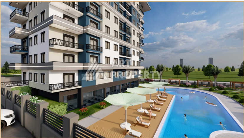 Выгодный инвестиционный проект – резиденция с развитой инфраструктурой в районе Паяллар, Алания - Ракурс 11