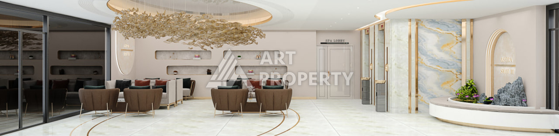 Новый проект жилого комплекса с инфраструктурой в районе Демирташ - Ракурс 17