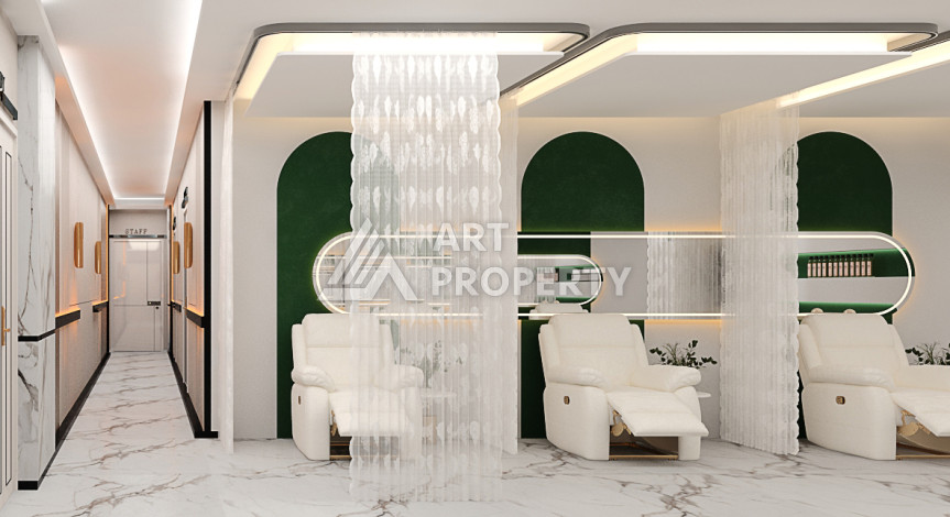 Новый проект жилого комплекса с инфраструктурой в районе Демирташ - Ракурс 33